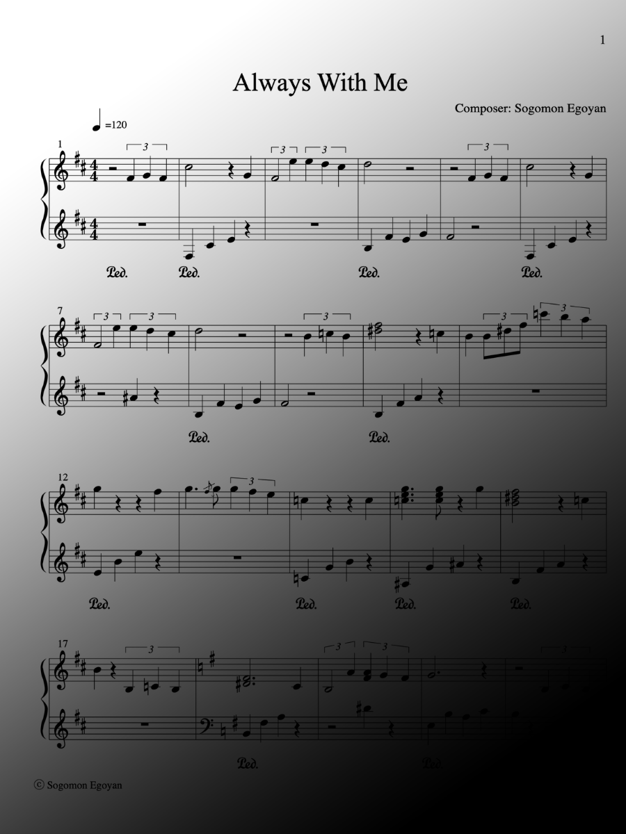 Always With Me - Piano Sheet Music