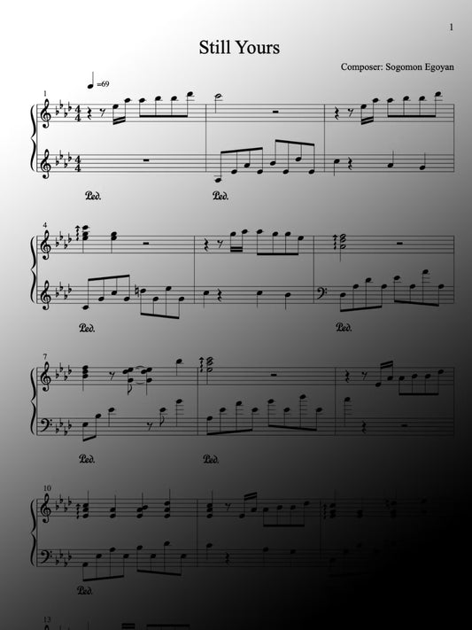 Still Yours - Piano Sheet Music
